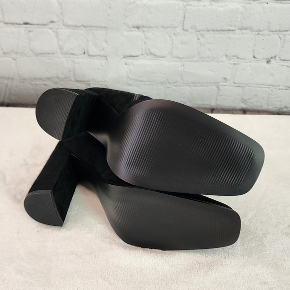 Aqua Lana High Heel Suede Booties Bloomingtondales Exclusive Black - Picture 5 of 6